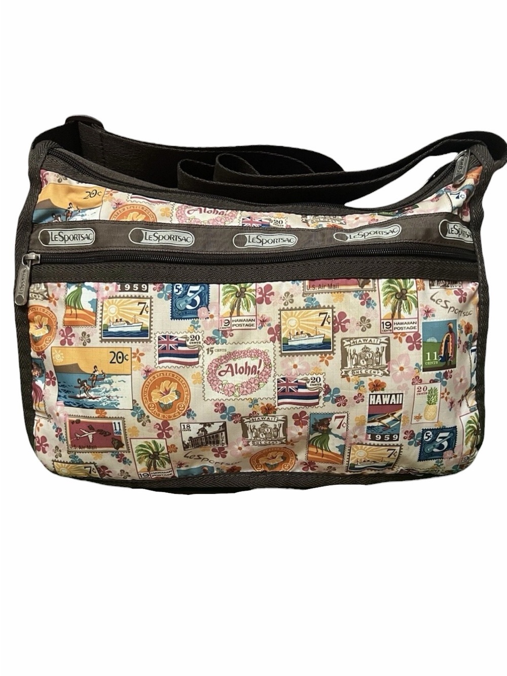 LeSportsac Deluxe Everyday Bag Crossbody - Rare Hawaii Exclusive Print